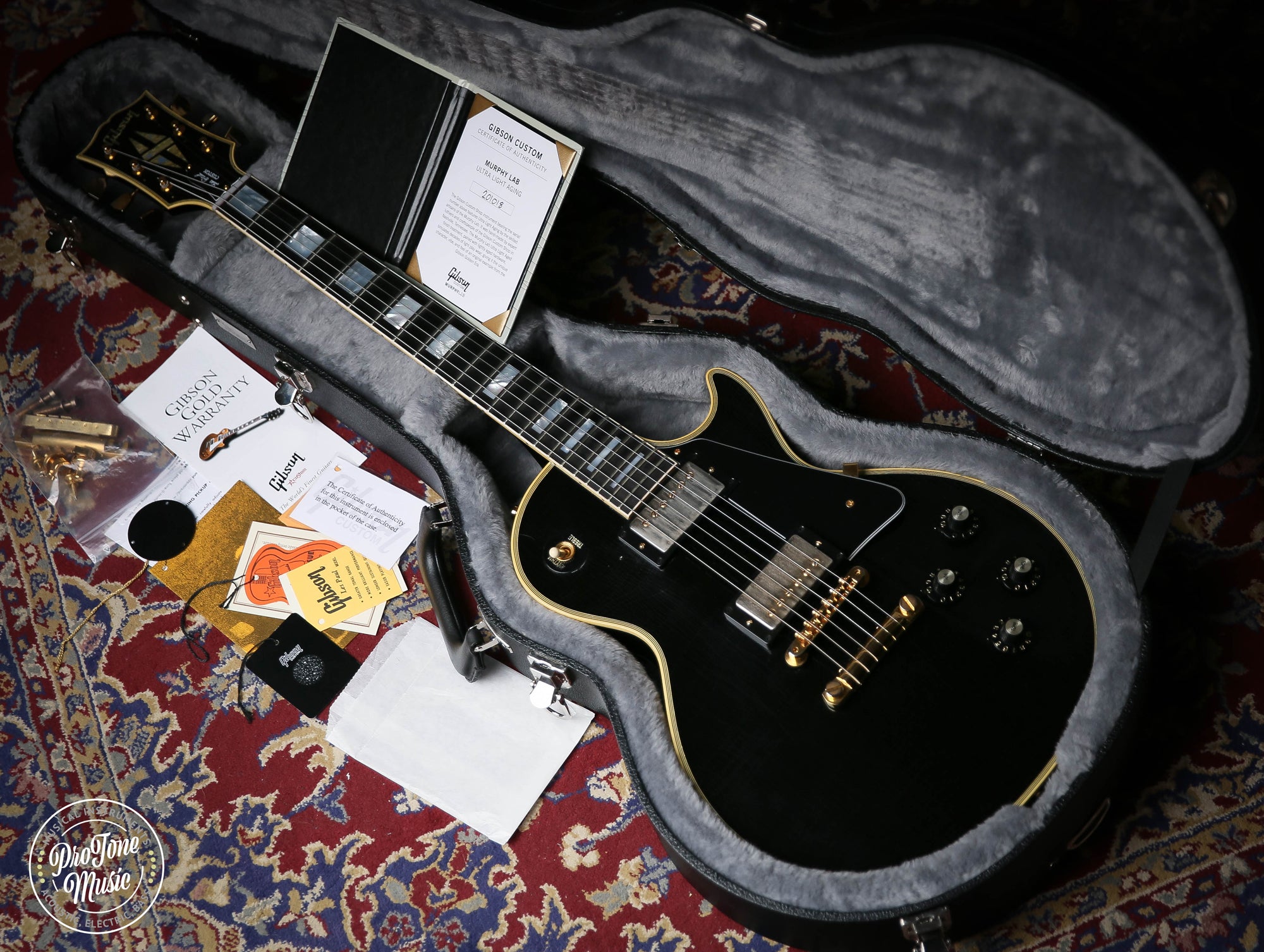 2022 Gibson Les Paul Custom 68' Murphy Lab Light Aged 70th Anniversary - ProTone Music