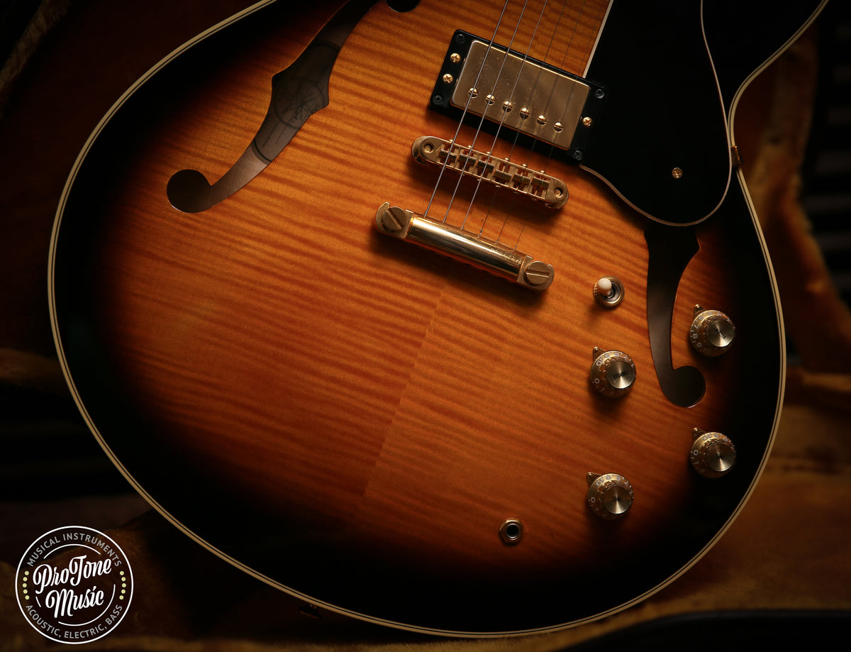 Yamaha SA-2200 Japanese Semi Hollow Body Brown Sunburst
