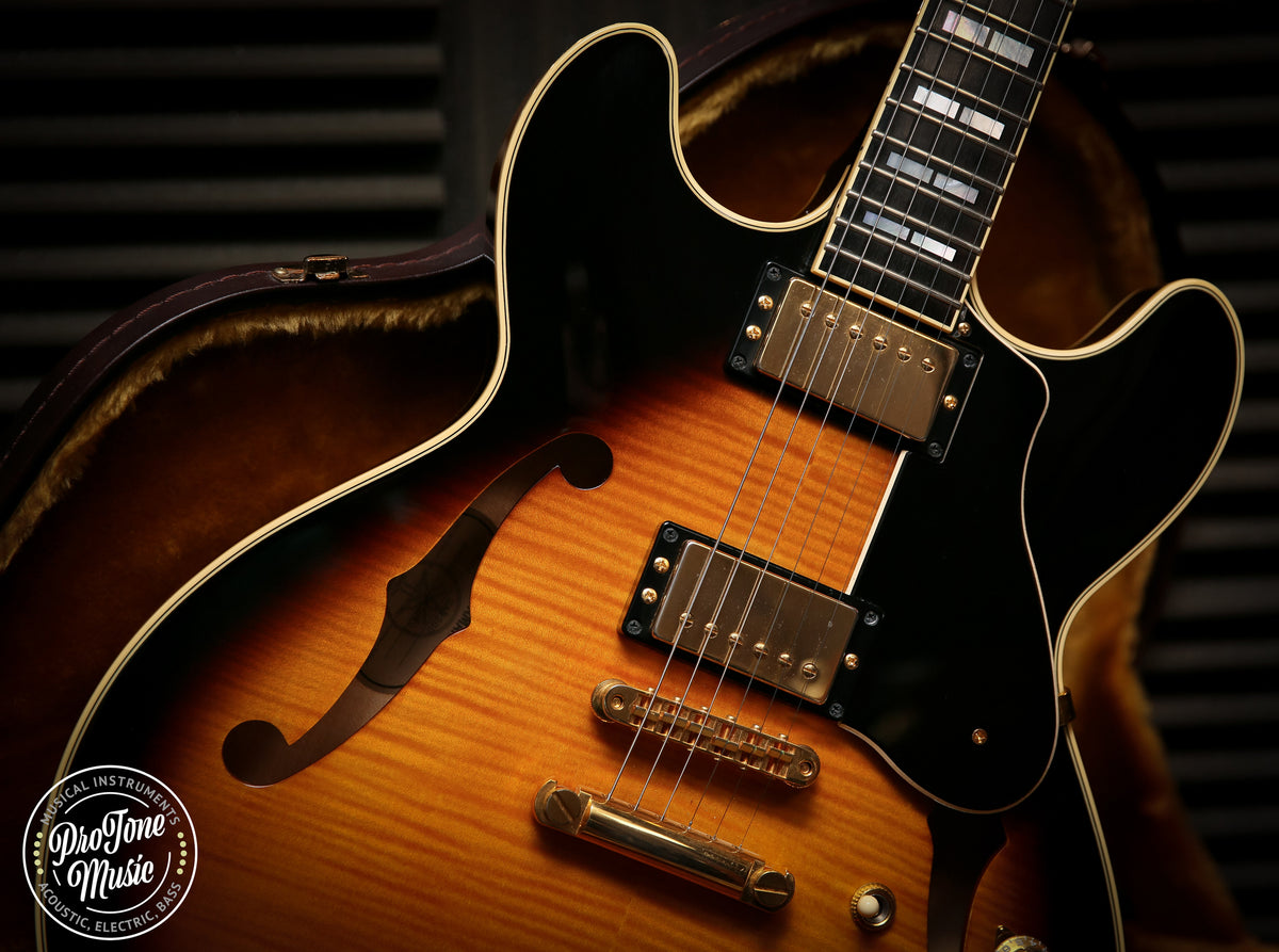 Yamaha SA-2200 Japanese Semi Hollow Body Brown Sunburst