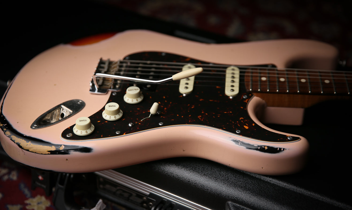 ギター XOTIC XCS-2 shell pink medium Aged Xotic XSC-2 / Alder /Rose FB 9.5R/ Roasted Maple / Shell