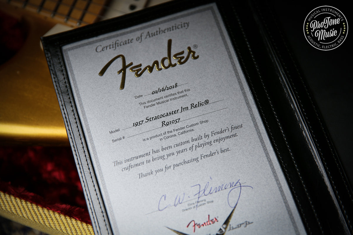 Fender Custom Shop 57&#39; Journeyman Relic Stratocaster Frost Gold &amp; Case &amp; COA