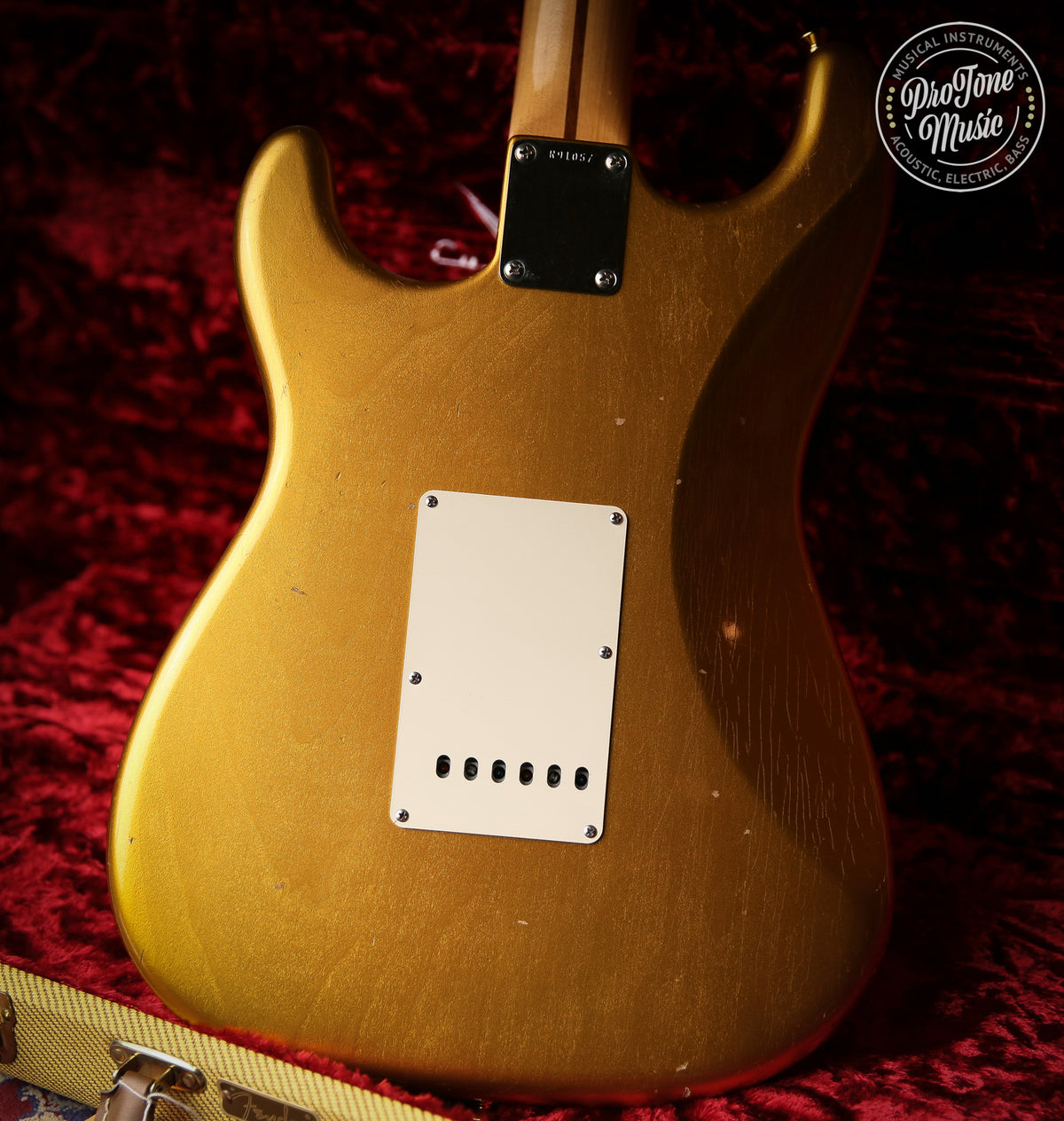 Fender Custom Shop 57&#39; Journeyman Relic Stratocaster Frost Gold &amp; Case &amp; COA