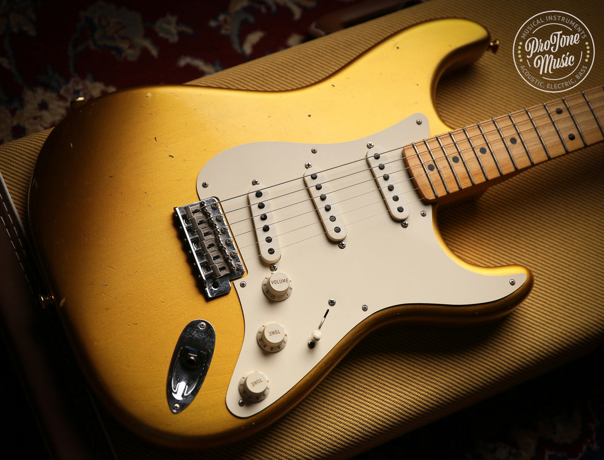 Fender Custom Shop 57&#39; Journeyman Relic Stratocaster Frost Gold &amp; Case &amp; COA