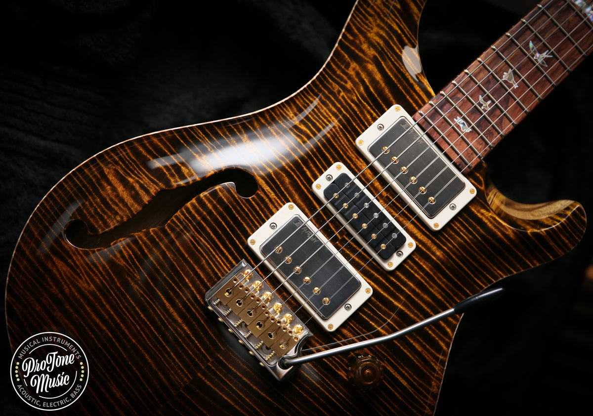 2025 PRS 40th Anniversary Special Semi Hollow Limited Editio Yellow Tiger
