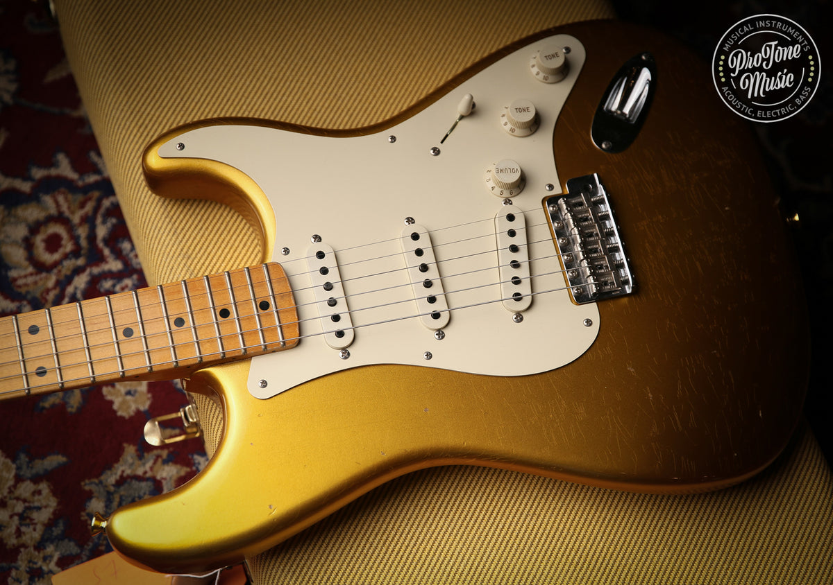 Fender Custom Shop 57&#39; Journeyman Relic Stratocaster Frost Gold &amp; Case &amp; COA