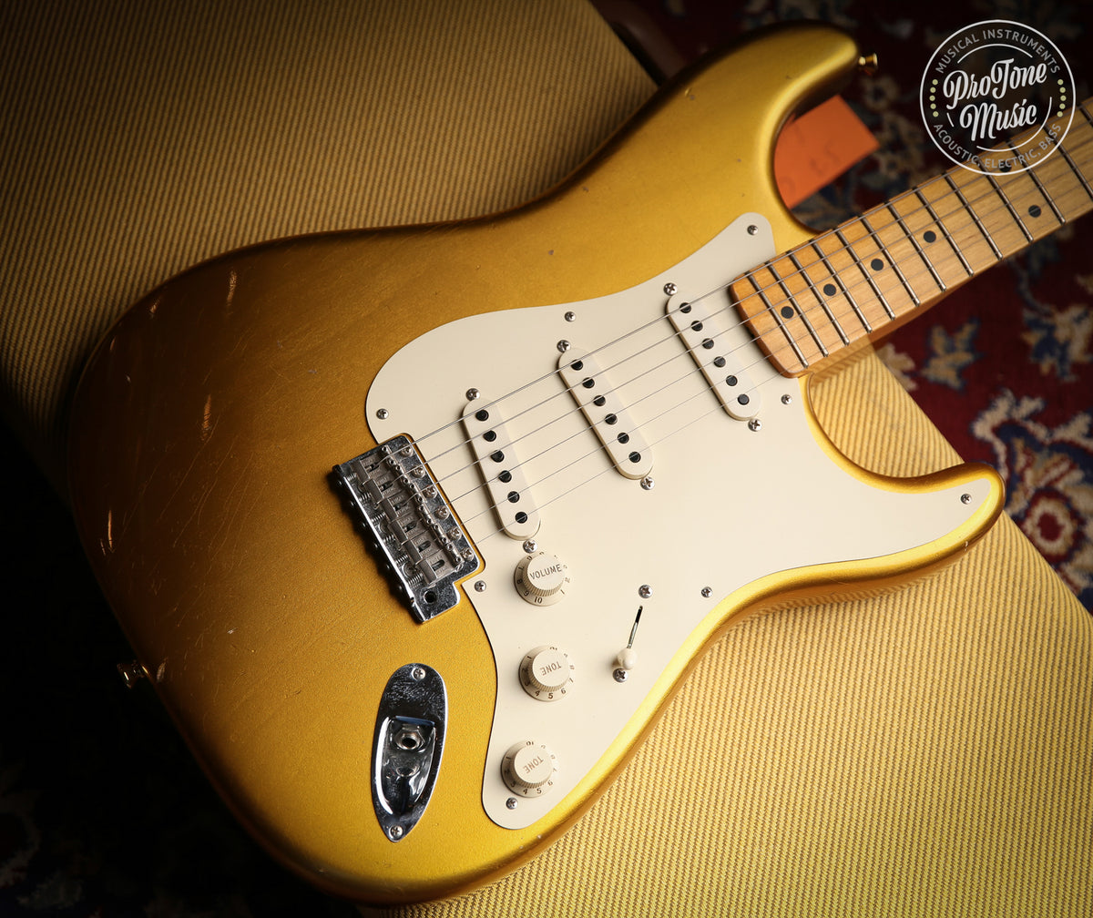 Fender Custom Shop 57&#39; Journeyman Relic Stratocaster Frost Gold &amp; Case &amp; COA