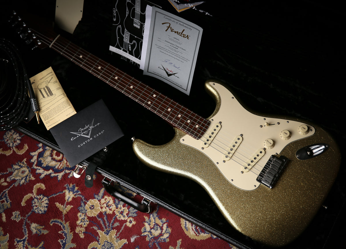 Fender Custom Shop Closet Classic Masterbuilt Greg Fessler Gold Sparkle