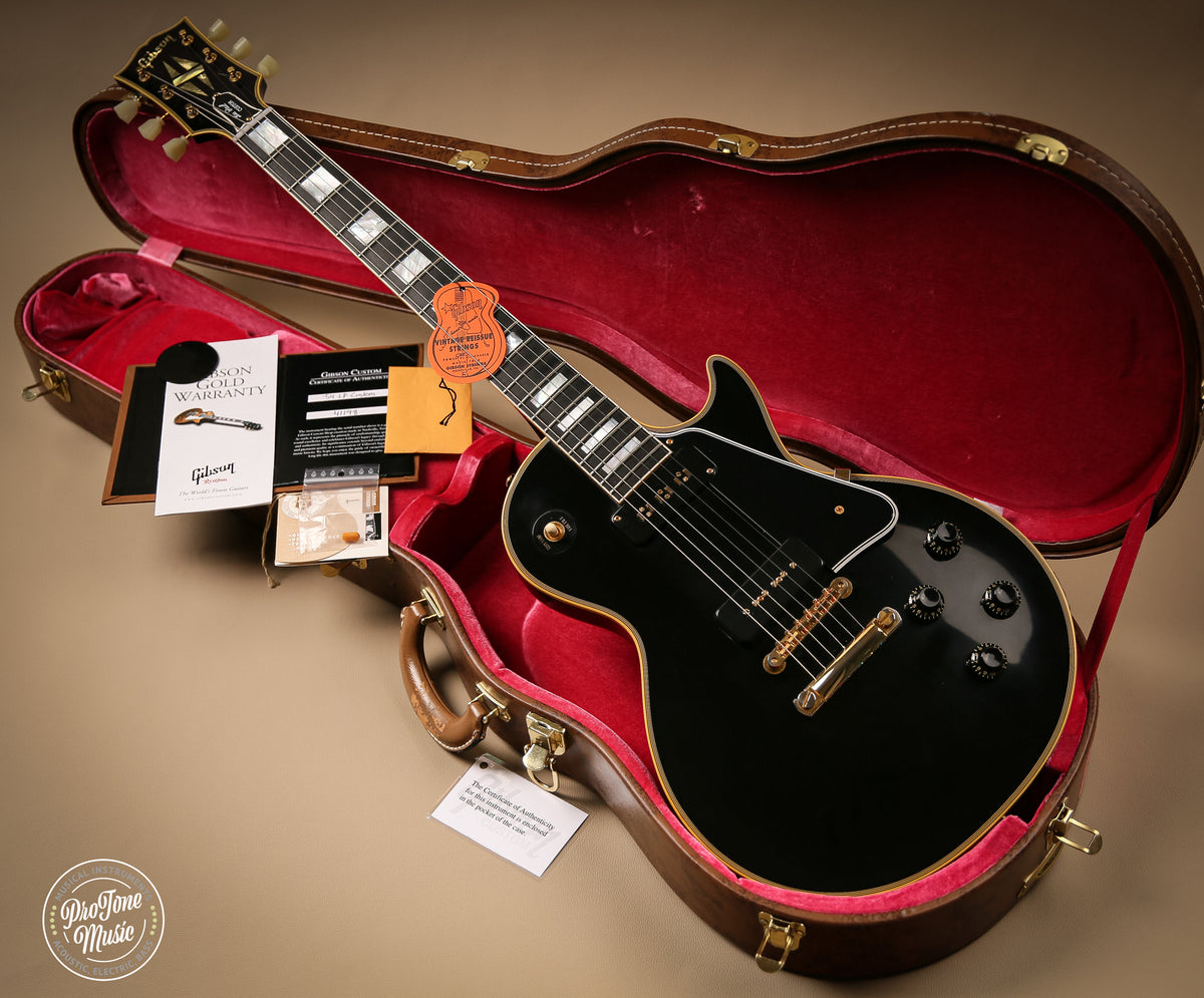 Gibson Custom Shop 54' Reissue Les Paul Custom VOS Staple Pickup Ebony - ProTone Music Limited