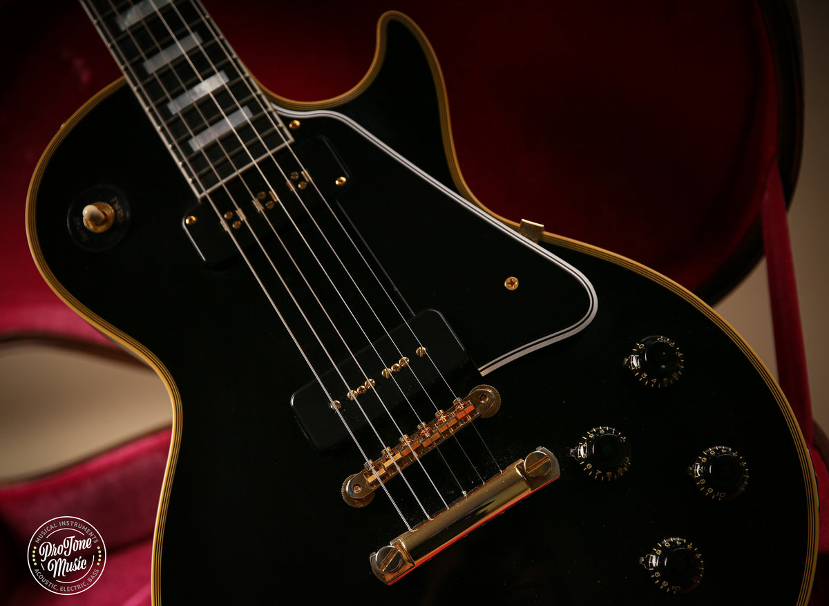 Gibson Custom Shop 54' Reissue Les Paul Custom VOS Staple Pickup Ebony - ProTone Music Limited