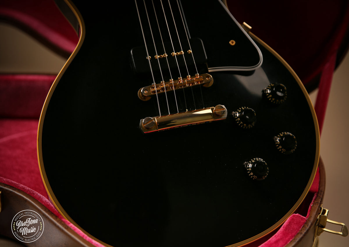 Gibson Custom Shop 54' Reissue Les Paul Custom VOS Staple Pickup Ebony - ProTone Music Limited