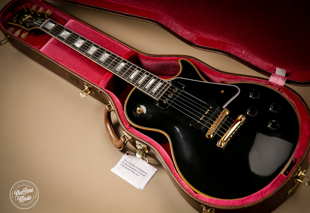 Gibson Custom Shop 54' Reissue Les Paul Custom VOS Staple Pickup Ebony - ProTone Music Limited