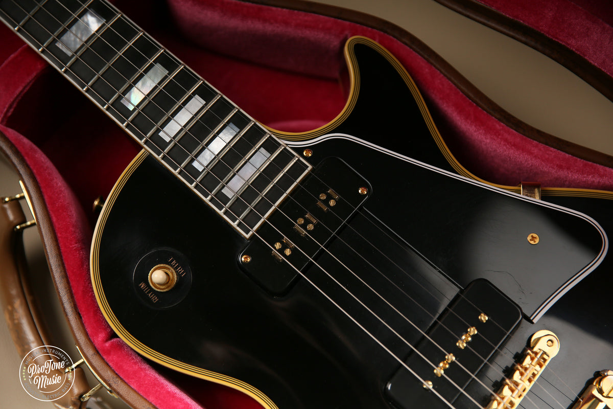 Gibson Custom Shop 54' Reissue Les Paul Custom VOS Staple Pickup Ebony - ProTone Music Limited