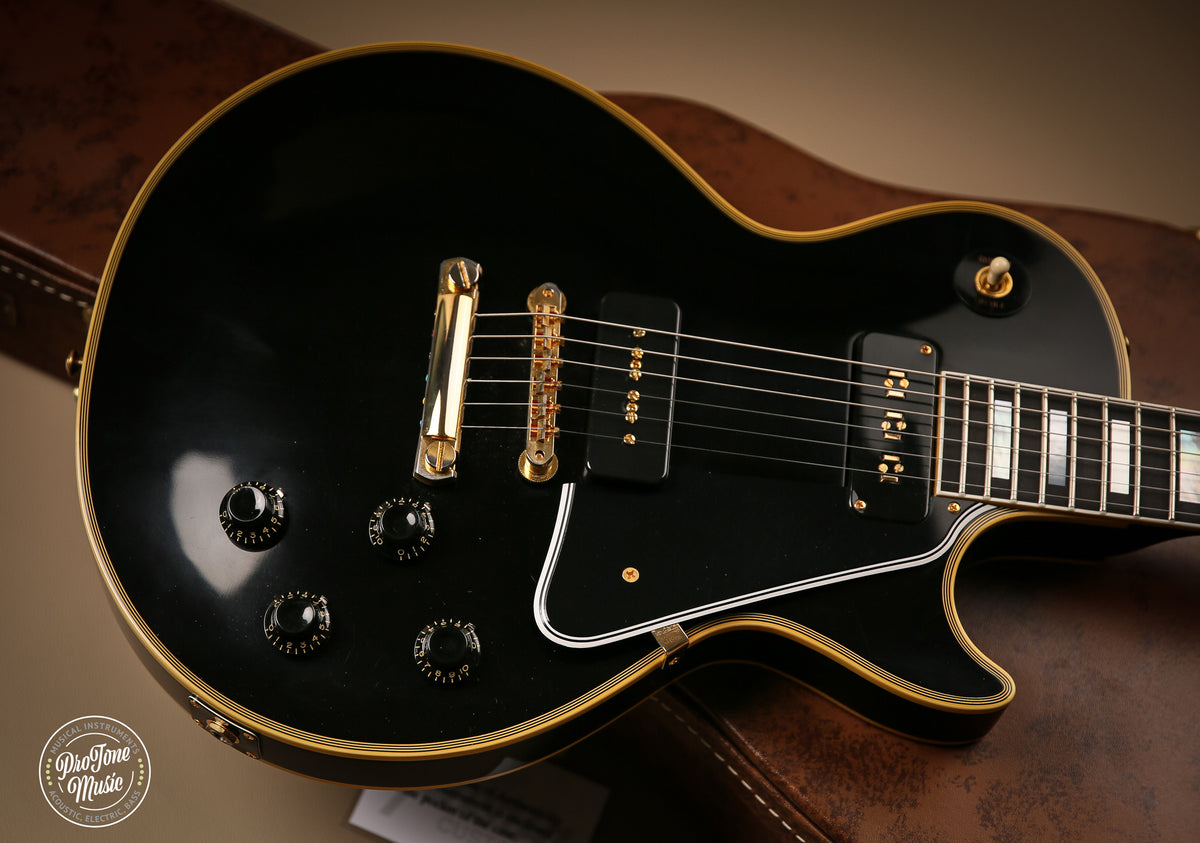 Gibson Custom Shop 54' Reissue Les Paul Custom VOS Staple Pickup Ebony - ProTone Music Limited