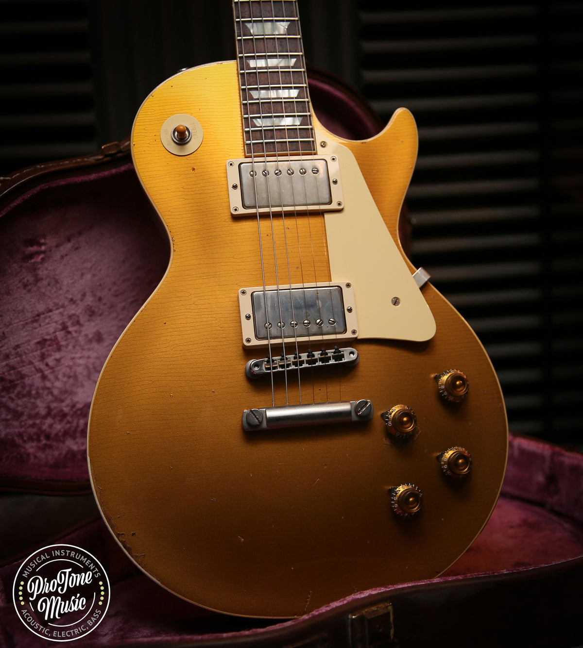 Gibson Les Paul 57' Custom Shop 60th Anniversary Heavy Aged Ltd Edition Goldtop