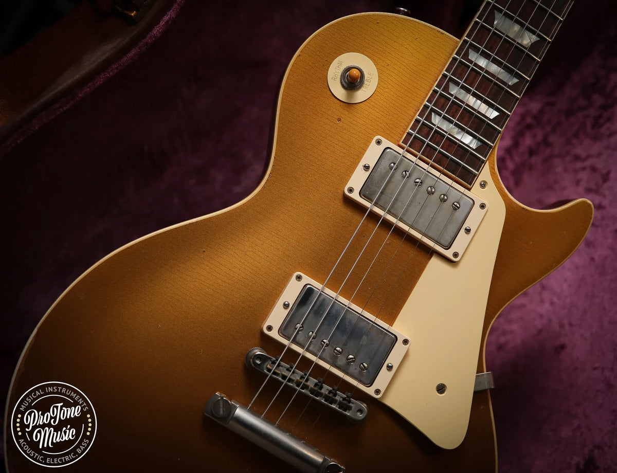 Gibson Les Paul 57' Custom Shop 60th Anniversary Heavy Aged Ltd Edition Goldtop