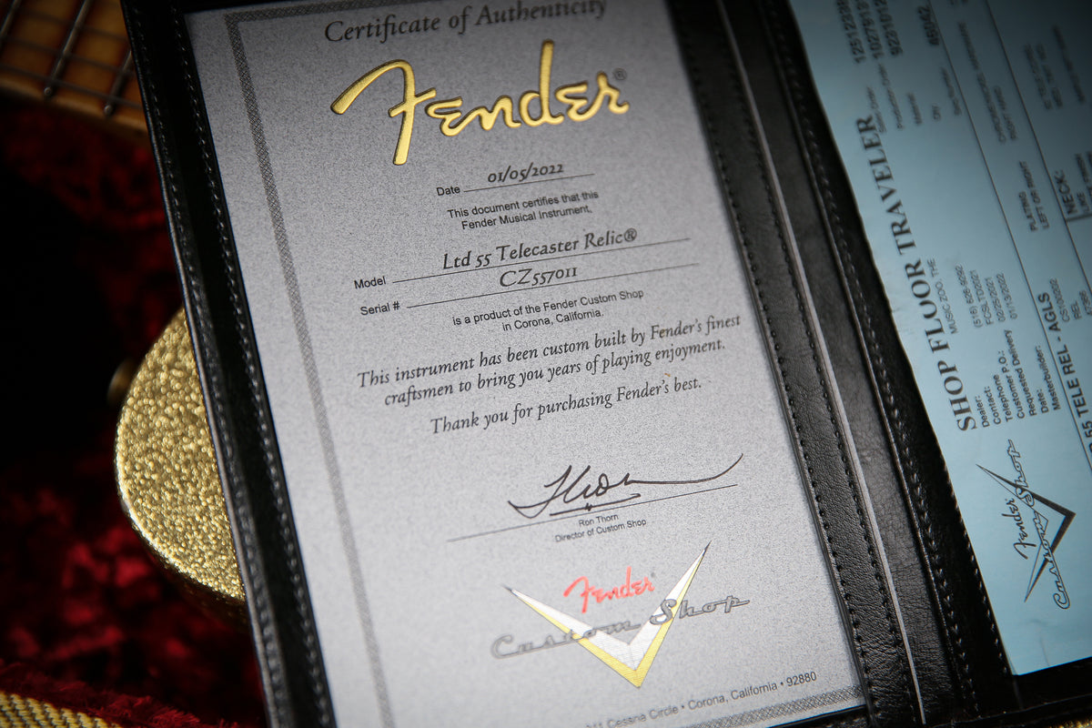 Fender Custom Shop Ltd 55' Telecaster Relic Gold Sparkle