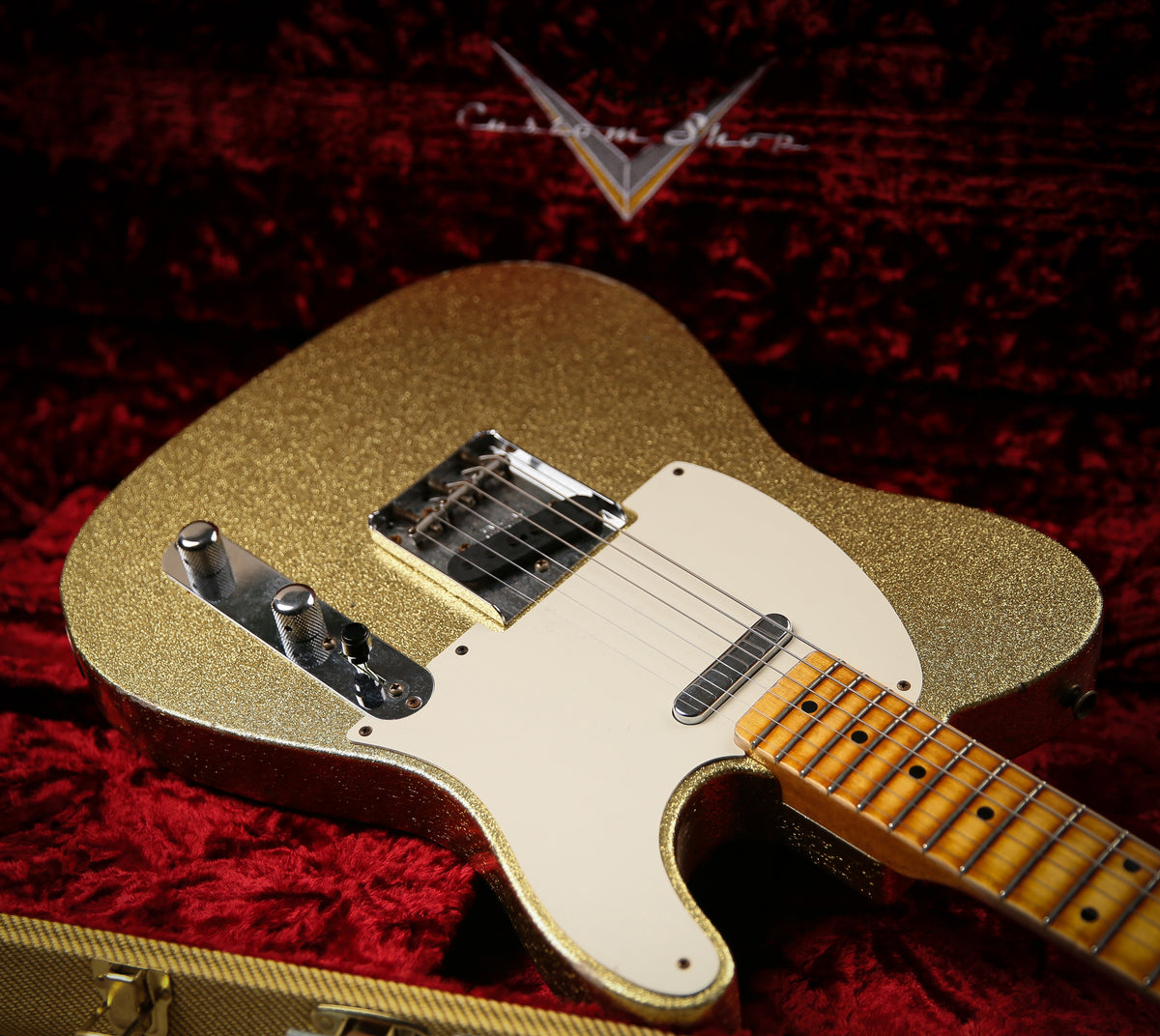 Fender Custom Shop Ltd 55' Telecaster Relic Gold Sparkle
