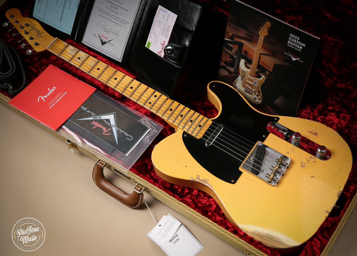 2023 Fender USA Custom Shop Ltd Tomatillo Telecaster Relic Blonde