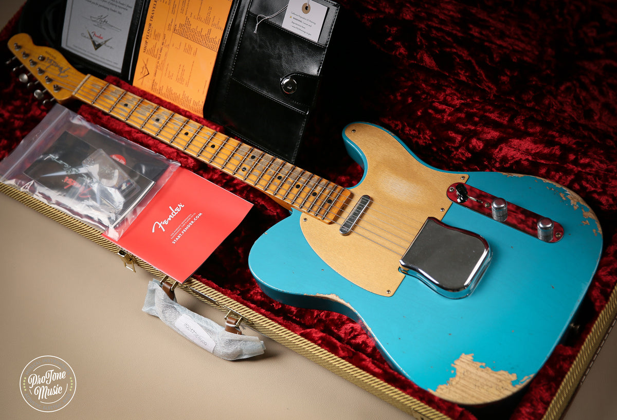 2023 Fender USA Custom Shop 52' Telecaster Heavy Relic TAOT Turquoise