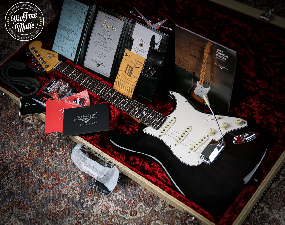 2024 Fender USA Custom Shop 2020 American Custom Stratocaster Translucent Black