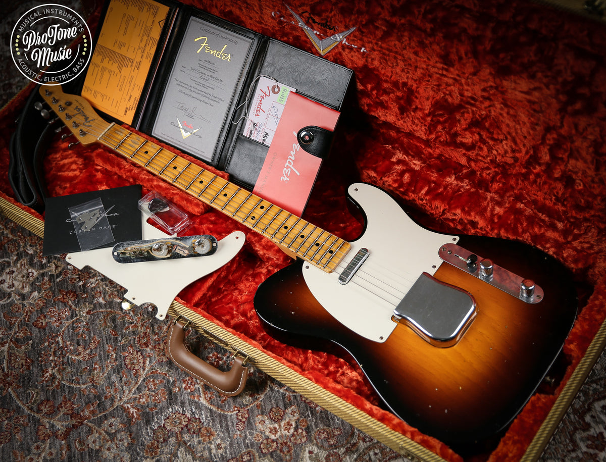 2020 Fender Ltd V Custom Shop 50's Pine Esquire Journeyman Relic Faded 2 Tone Sunburst
