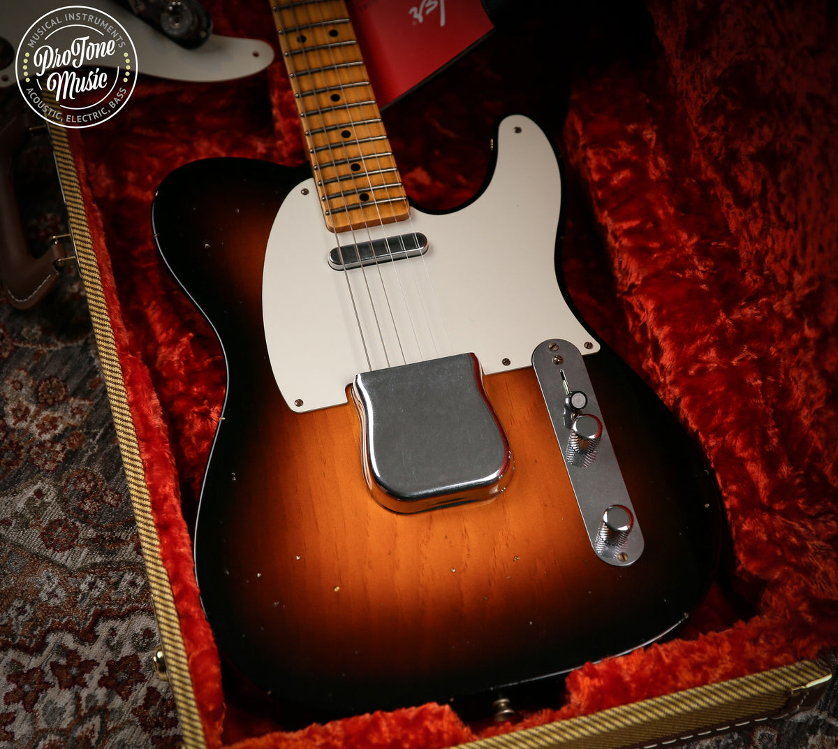 2020 Fender Ltd V Custom Shop 50's Pine Esquire Journeyman Relic Faded 2 Tone Sunburst