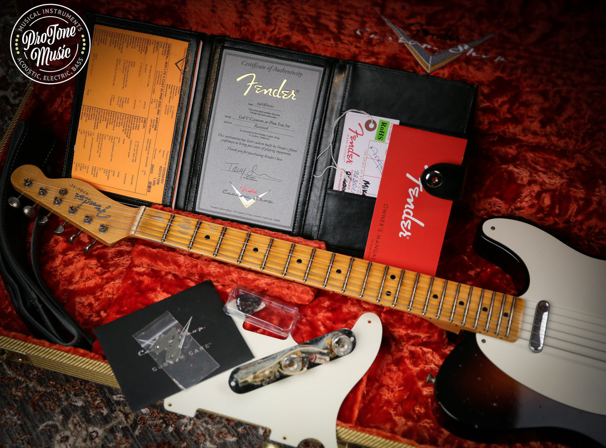 2020 Fender Ltd V Custom Shop 50's Pine Esquire Journeyman Relic Faded 2 Tone Sunburst