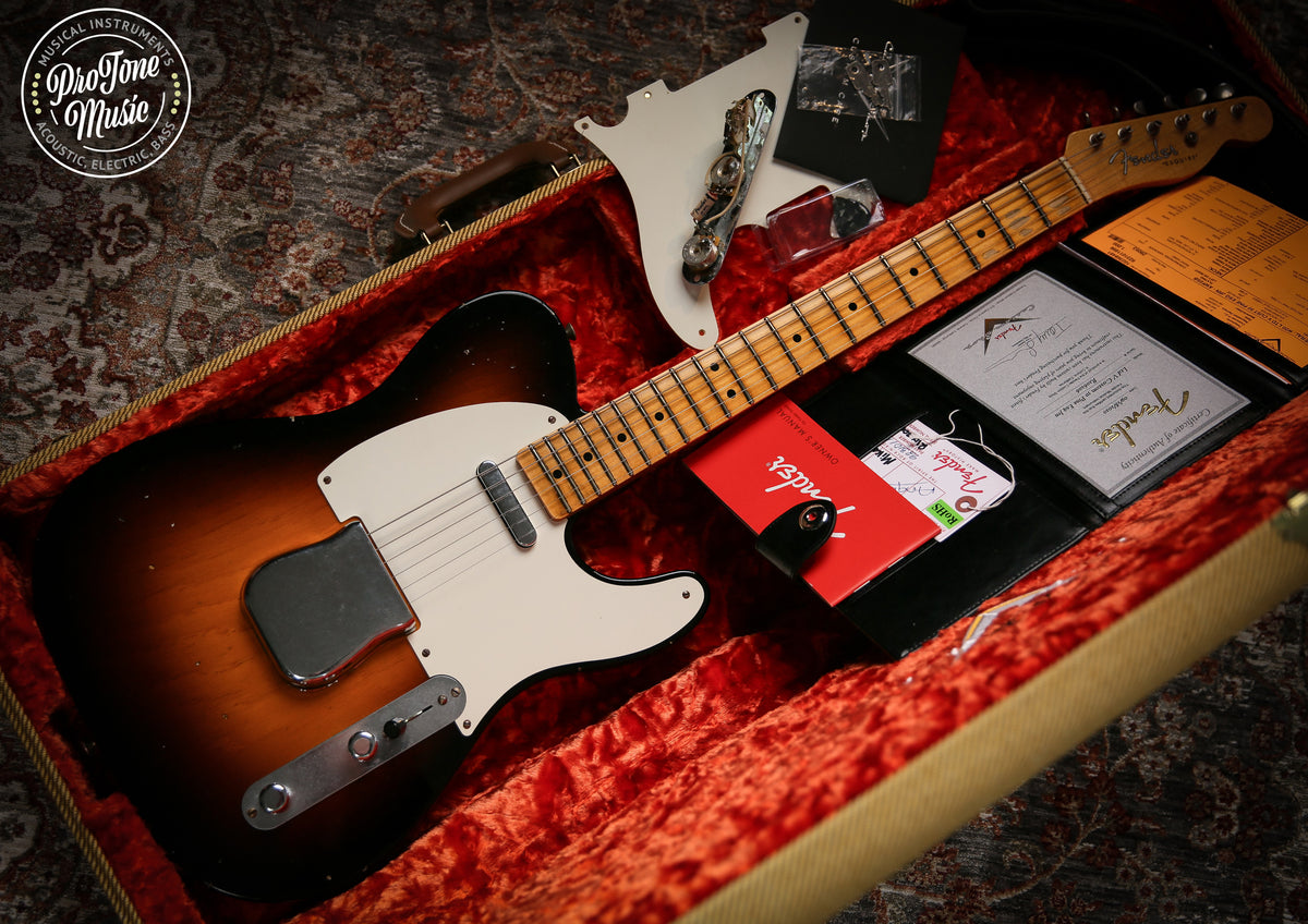 2020 Fender Ltd V Custom Shop 50's Pine Esquire Journeyman Relic Faded 2 Tone Sunburst