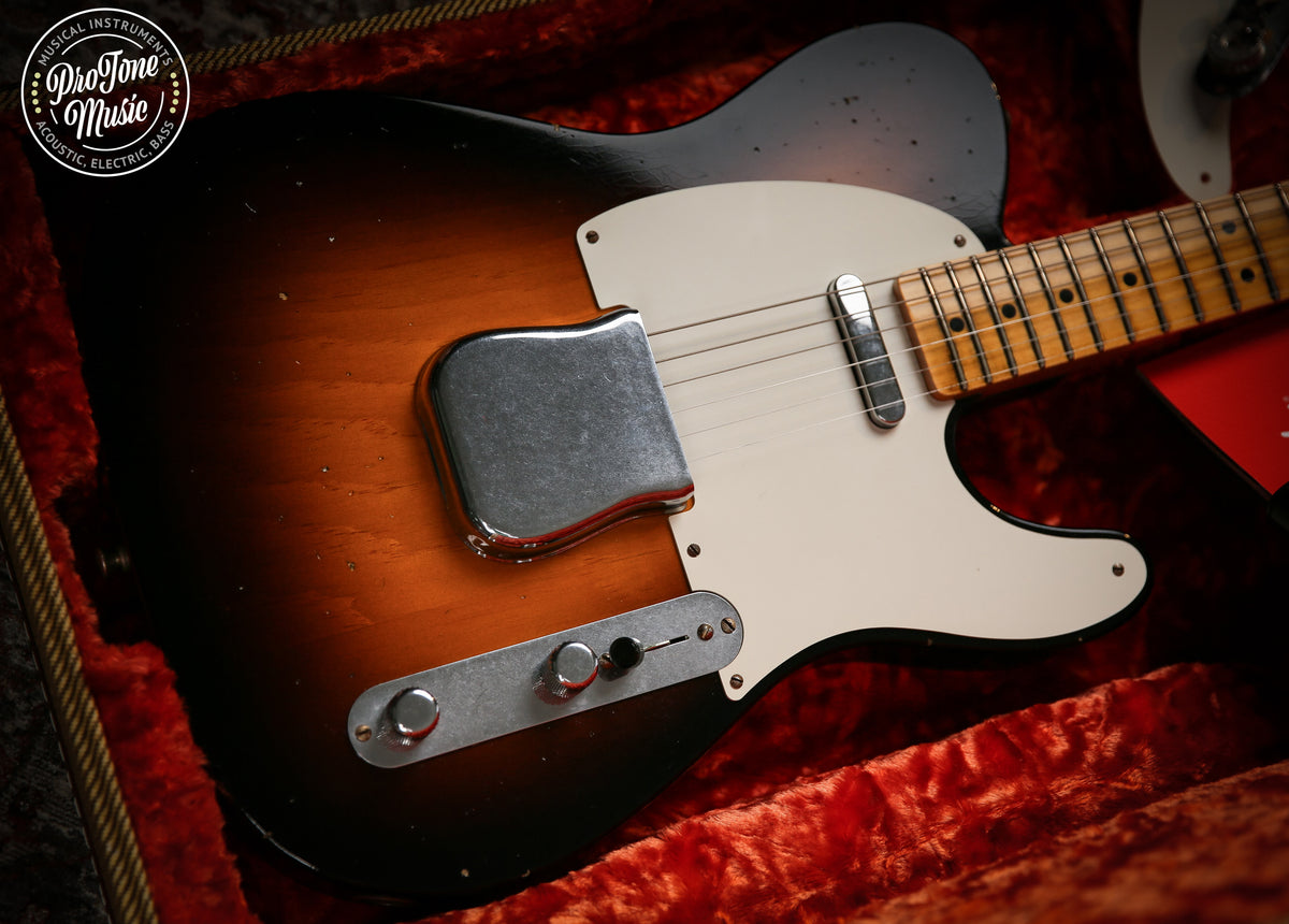 2020 Fender Ltd V Custom Shop 50's Pine Esquire Journeyman Relic Faded 2 Tone Sunburst