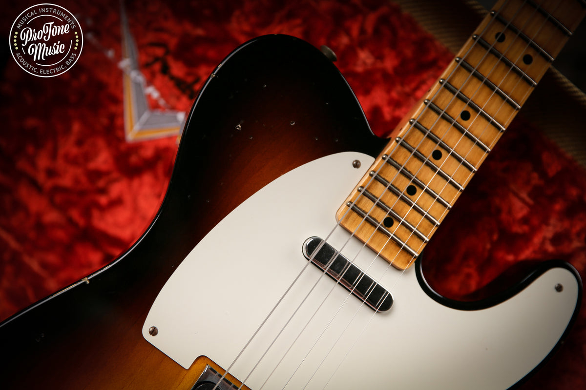 2020 Fender Ltd V Custom Shop 50's Pine Esquire Journeyman Relic Faded 2 Tone Sunburst