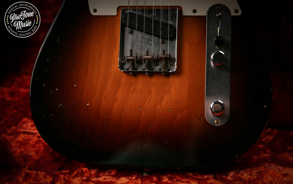 2020 Fender Ltd V Custom Shop 50's Pine Esquire Journeyman Relic Faded 2 Tone Sunburst