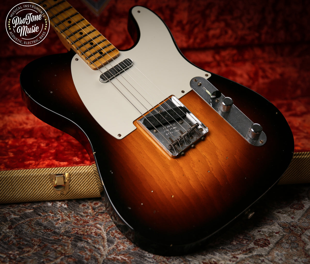 2020 Fender Ltd V Custom Shop 50's Pine Esquire Journeyman Relic Faded 2 Tone Sunburst