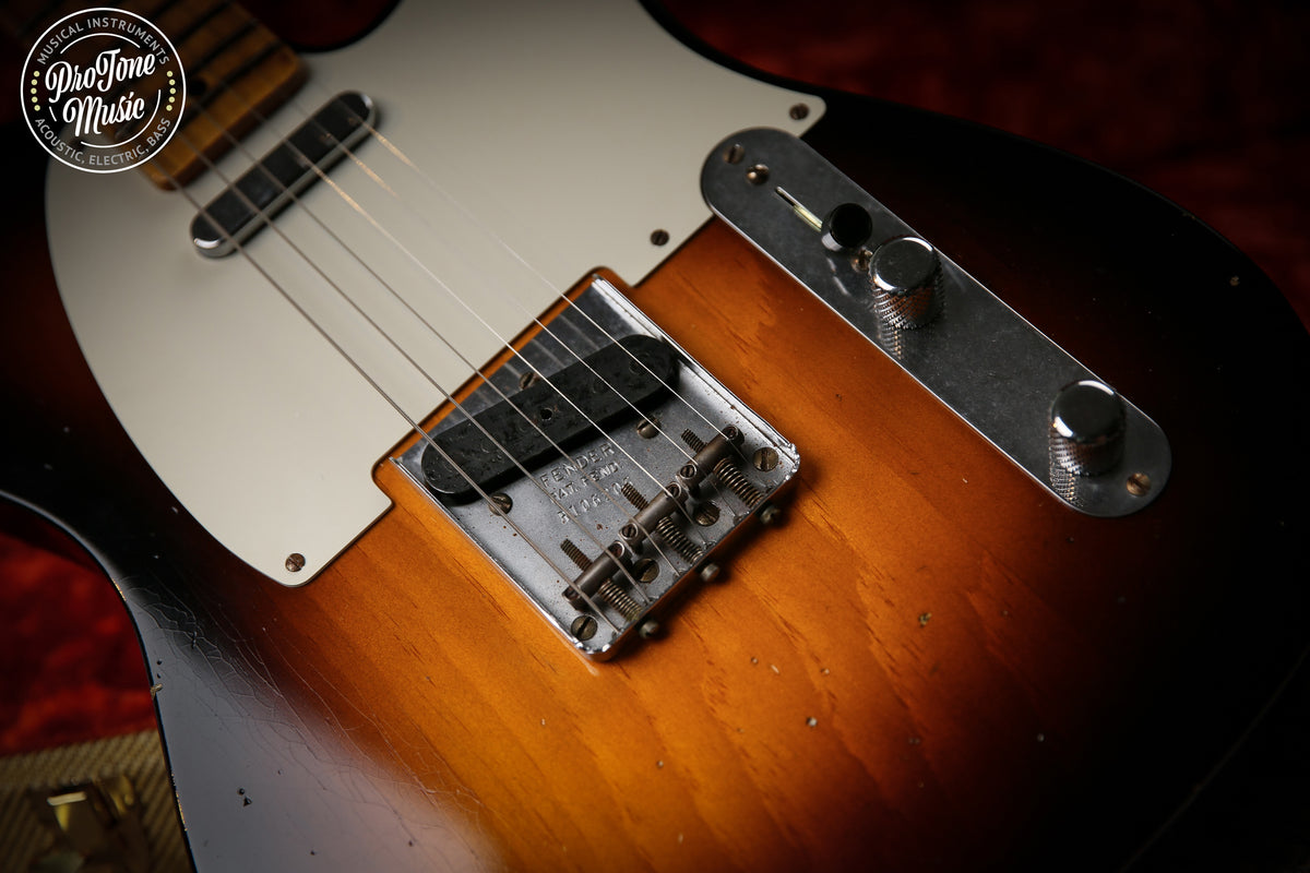 2020 Fender Ltd V Custom Shop 50's Pine Esquire Journeyman Relic Faded 2 Tone Sunburst