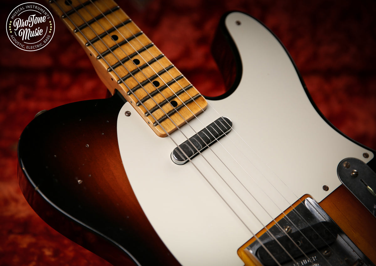 2020 Fender Ltd V Custom Shop 50's Pine Esquire Journeyman Relic Faded 2 Tone Sunburst
