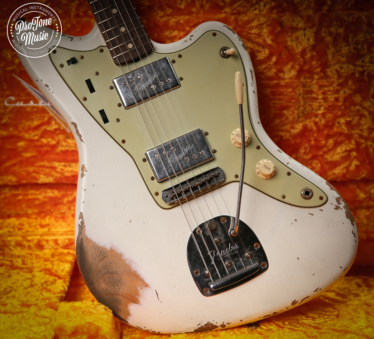 Fender USA Custom Shop 61' Jazzmaster Heavy Relic Olympic White