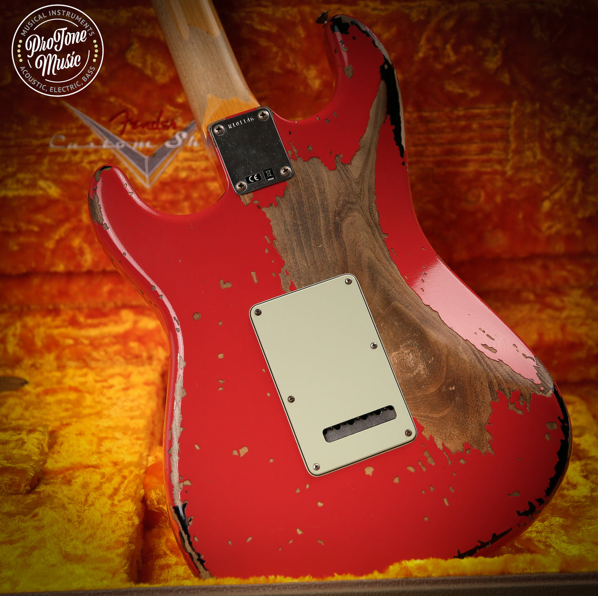 Fender Custom Shop Michael Landau 63' Stratocaster Relic Faded Fiesta Red over Sunburst