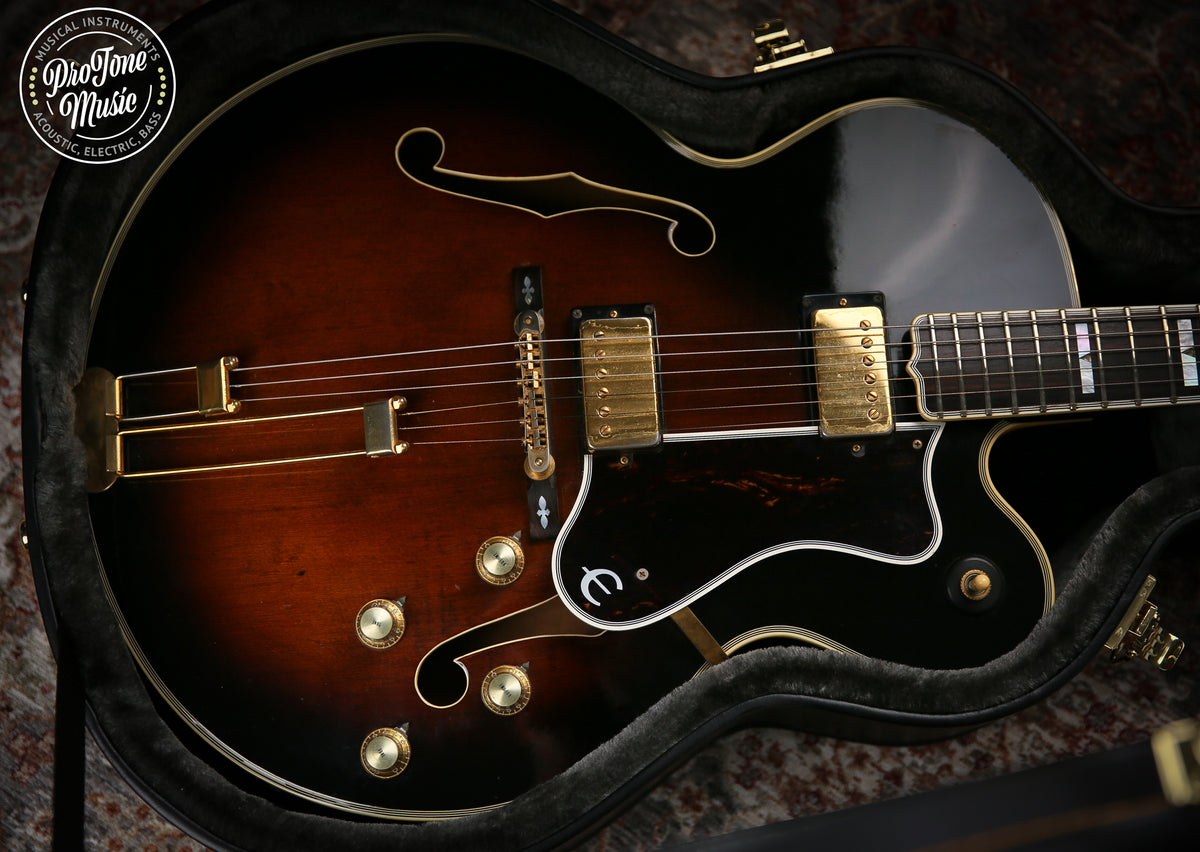 1980s Japanese Epiphone Emperor AS Hollow Body Antique Sunburst