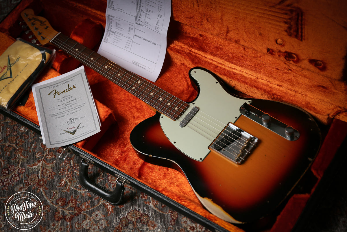 Fender Custom Shop 63' Heavy Relic Telecaster 3 Tone Sunburst