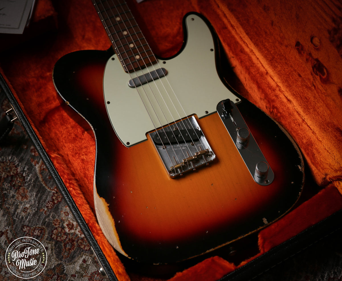 Fender Custom Shop 63' Heavy Relic Telecaster 3 Tone Sunburst