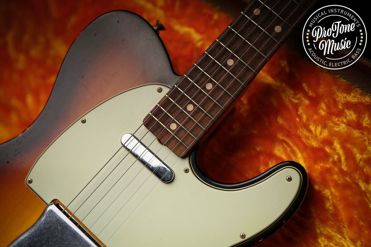 2020 Fender USA Custom Shop 1961 Telecaster Relic Faded 3 Tone Sunburst - ProTone Music