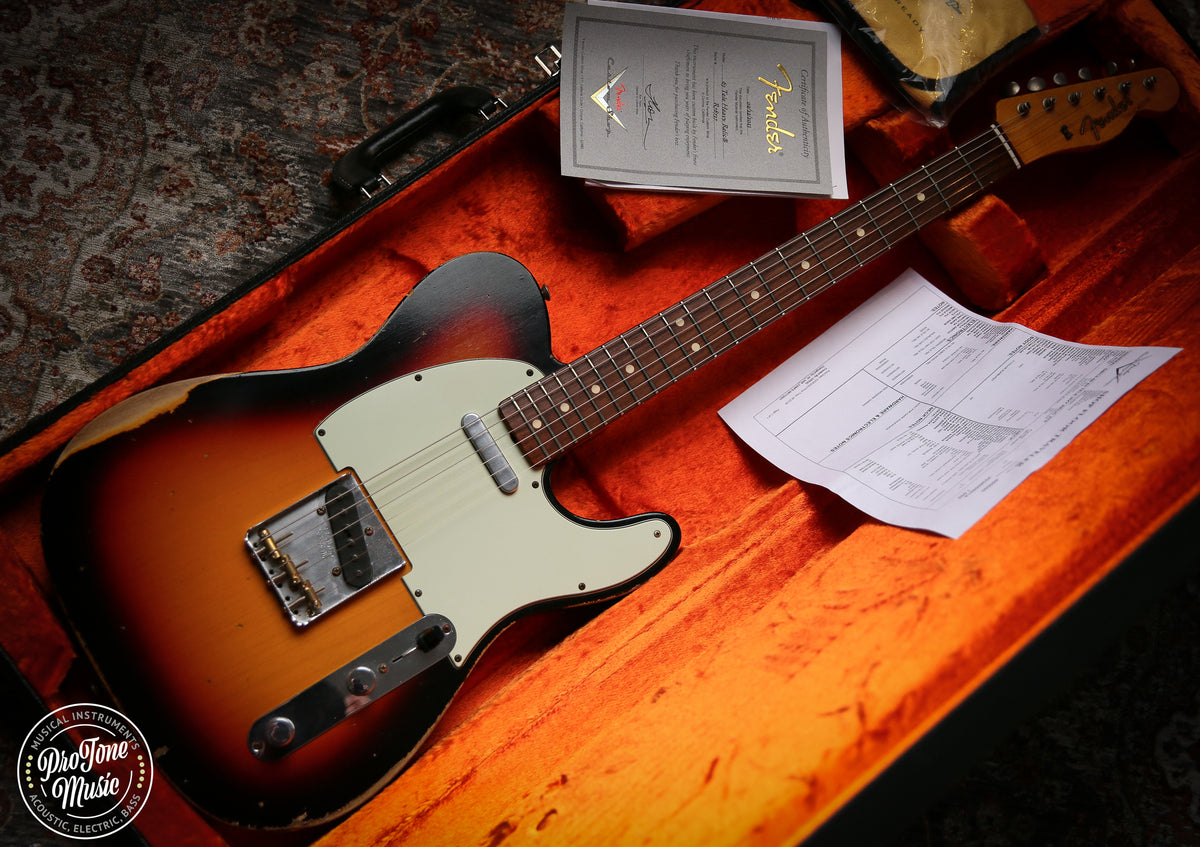 Fender Custom Shop 63' Heavy Relic Telecaster 3 Tone Sunburst