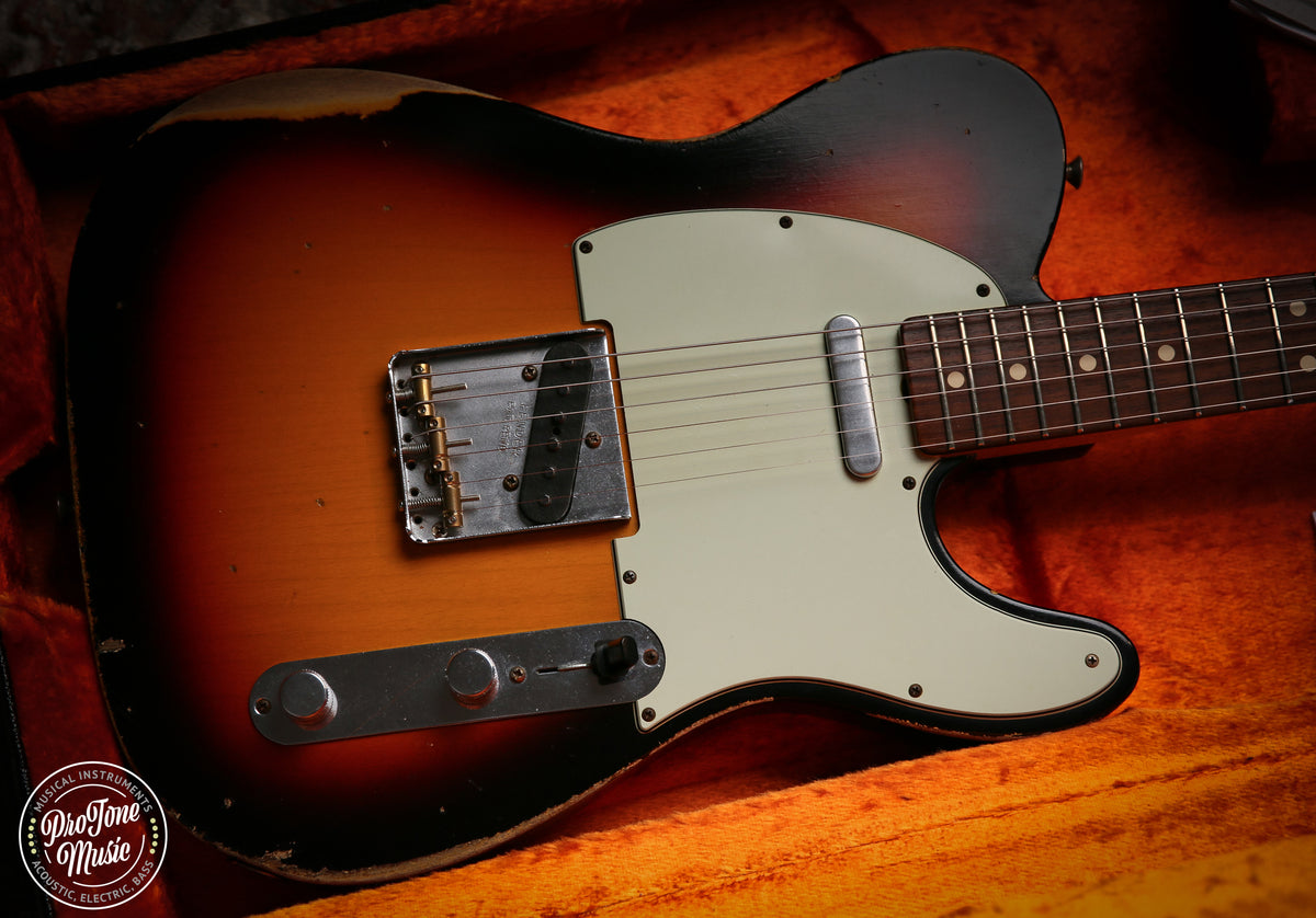 Fender Custom Shop 63' Heavy Relic Telecaster 3 Tone Sunburst