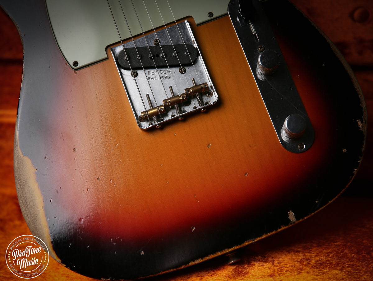 Fender Custom Shop 63' Heavy Relic Telecaster 3 Tone Sunburst