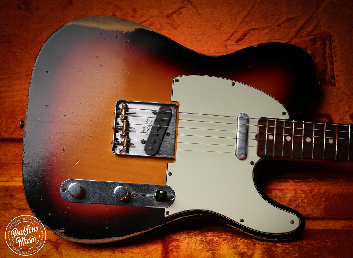 Fender Custom Shop 63' Heavy Relic Telecaster 3 Tone Sunburst