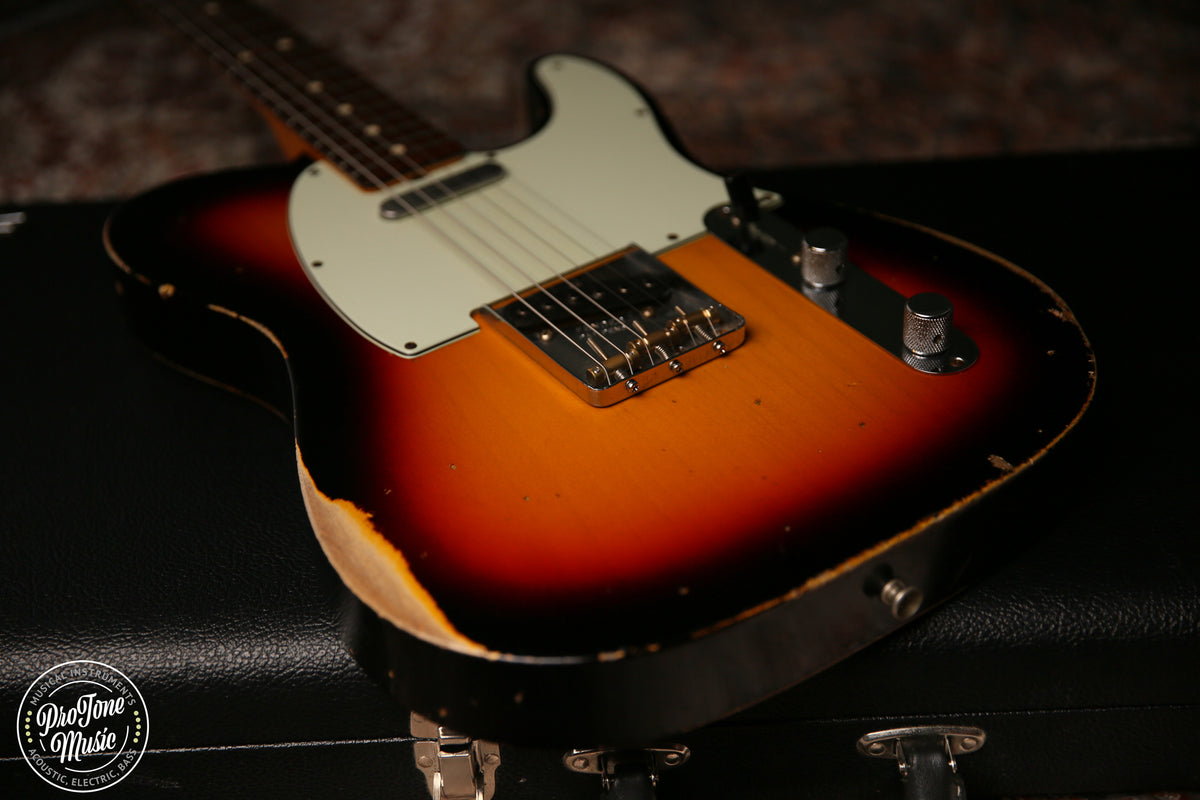 Fender Custom Shop 63' Heavy Relic Telecaster 3 Tone Sunburst