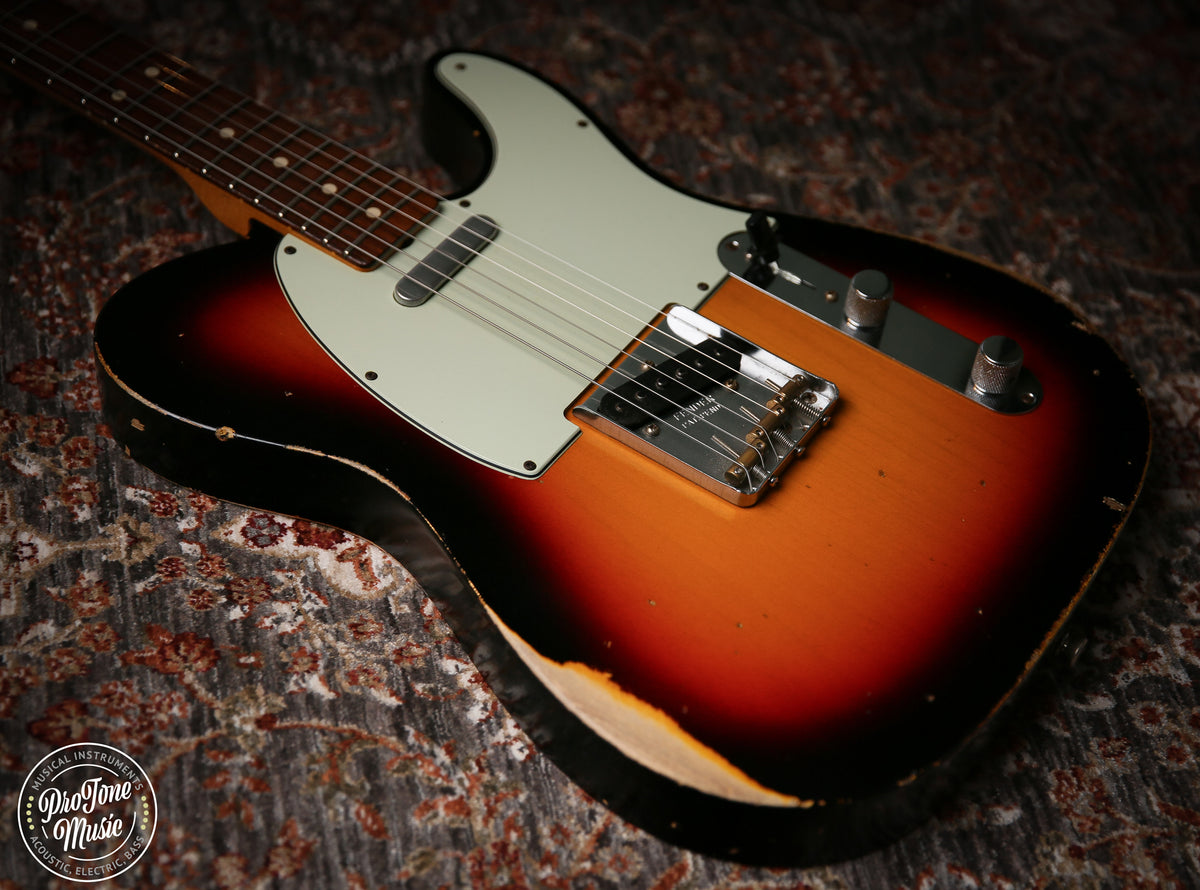 Fender Custom Shop 63' Heavy Relic Telecaster 3 Tone Sunburst