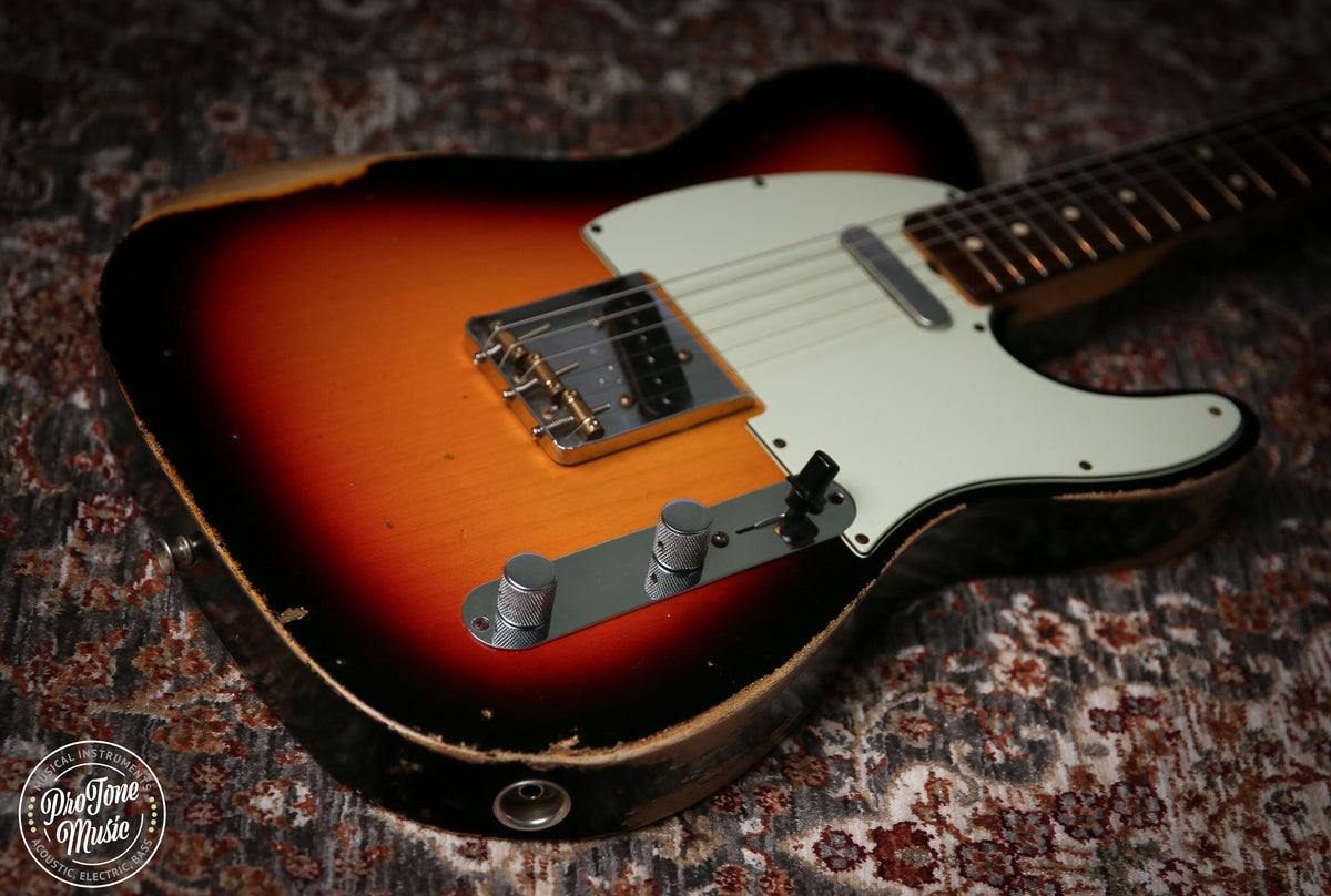 Fender Custom Shop 63' Heavy Relic Telecaster 3 Tone Sunburst