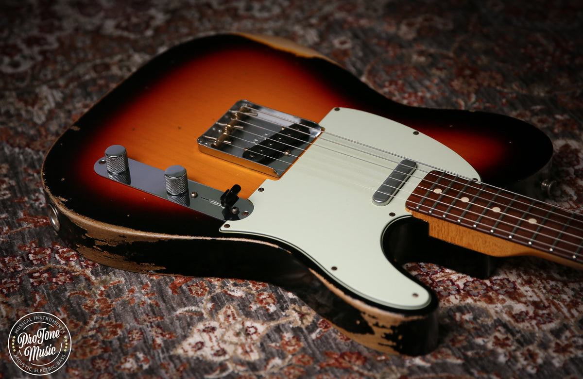 Fender Custom Shop 63' Heavy Relic Telecaster 3 Tone Sunburst