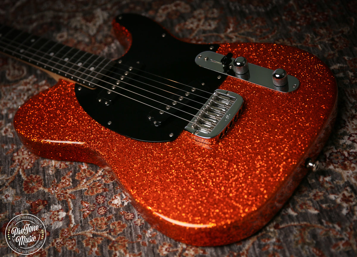 2019 G&L USA Custom Shop ASAT 2019 Orange Metal Flake