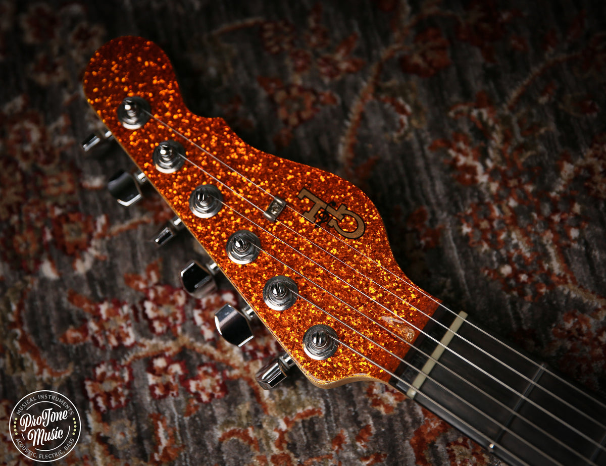 2019 G&L USA Custom Shop ASAT 2019 Orange Metal Flake
